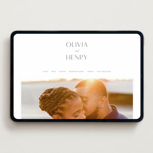 This is a snow wedding websites by Jen Banks called forever and printing on digital paper in standard