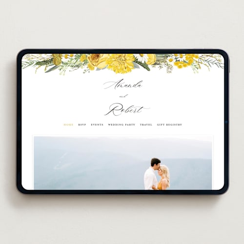 This is a honey wedding websites by Susan Moyal called organic florals printing on digital paper in standard