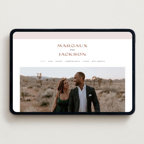 This is a sand wedding websites by Lindsay Stetson Thompson called margaux printing on digital paper in standard