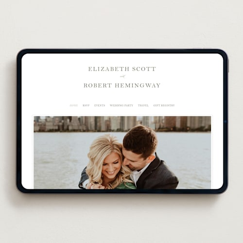 This is a moss wedding websites by Megan Davis called bevel printing on digital paper in standard