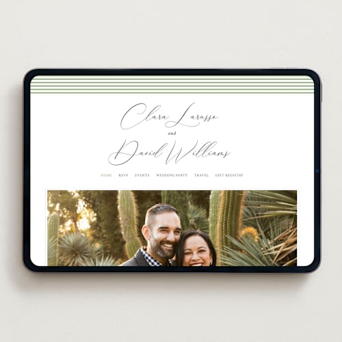 This is a leaf wedding websites by Olivia Raufman called palm monogram printing on digital paper in standard