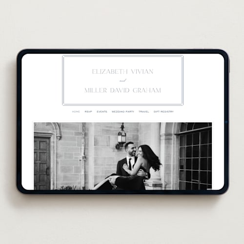 This is a sapphire wedding websites by Amy Kross called stripe bevel printing on digital paper in standard
