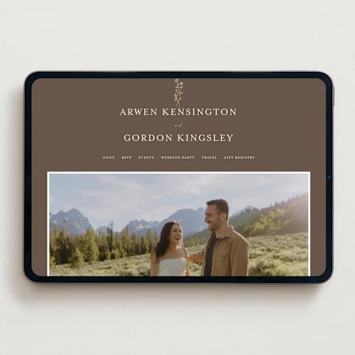 This is a nutmeg wedding websites by chocomocacino called kouignette printing on digital paper in standard