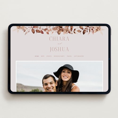 This is a cognac wedding websites by Petra Kern called lovely printing on digital paper in standard