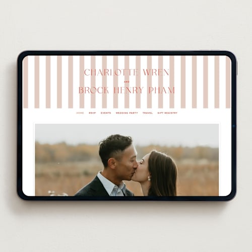 This is a verona sunet wedding websites by Megan Davis called racquet printing on digital paper in standard