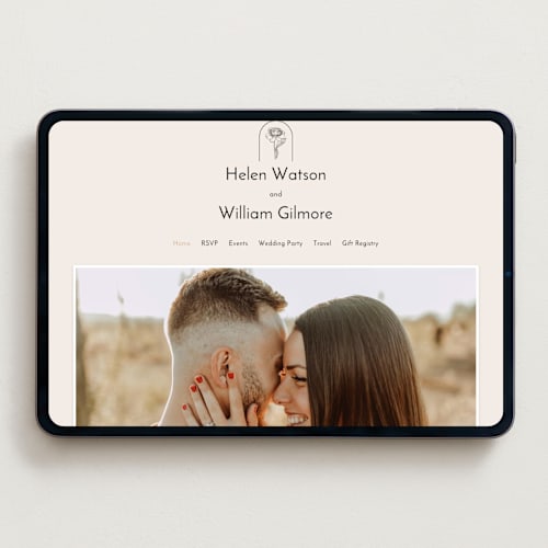 This is a buttercream wedding websites by Claudia Orengo called belle rose printing on digital paper in standard