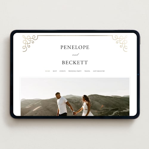 This is a pearl wedding websites by Janean Hinger called intertwined printing on digital paper in standard