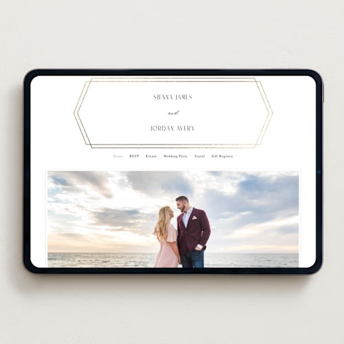 This is a cloud wedding websites by Carly Reed Walker called formally printing on digital paper in standard