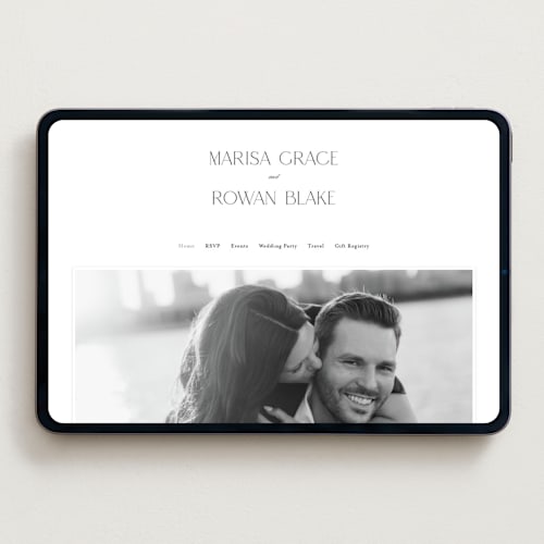 This is a pearl wedding websites by Shirley Lin Schneider called classic chic printing on digital paper in standard