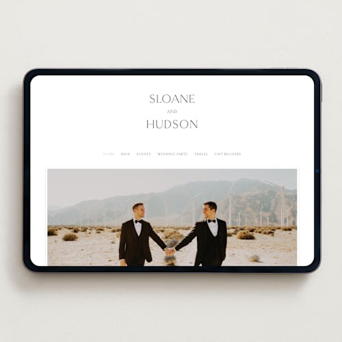 This is a soft black wedding websites by Kelsey Walker called elegant printing on digital paper in standard