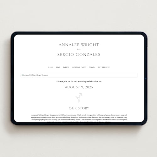 This is a simply white wedding websites by Jennifer Postorino called rhythmic printing on digital paper in standard