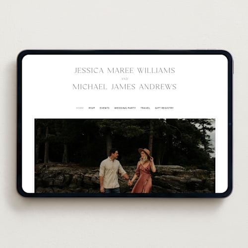 This is a opal wedding websites by Jennifer Postorino called picture perfect printing on digital paper in standard