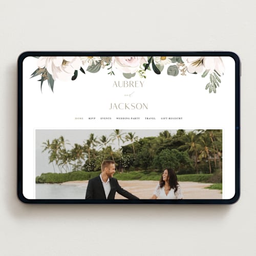 This is a verdant wedding websites by Susan Moyal called country garden printing on digital paper in standard