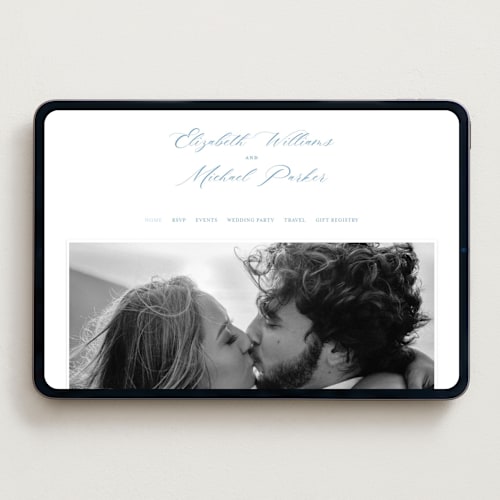 This is a cobalt wedding websites by Petra Kern called royal printing on digital paper in standard