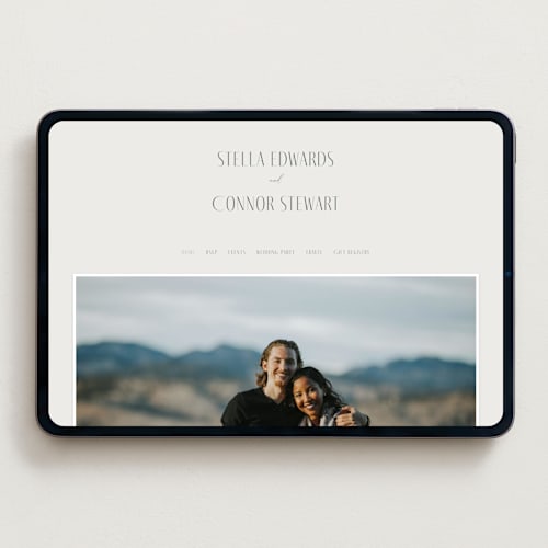 This is a porcelain wedding websites by Jennifer Postorino called unity printing on digital paper in standard