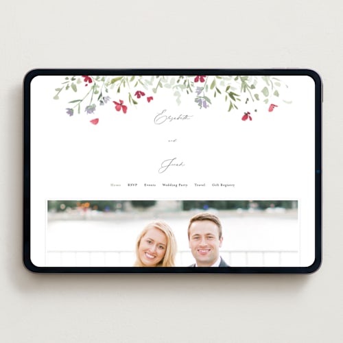 This is a cloud wedding websites by Everett Paper Goods called brynn printing on digital paper in standard