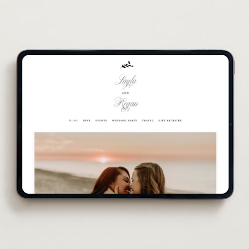 This is a ebony wedding websites by Laura Hamm called simply classic printing on digital paper in standard