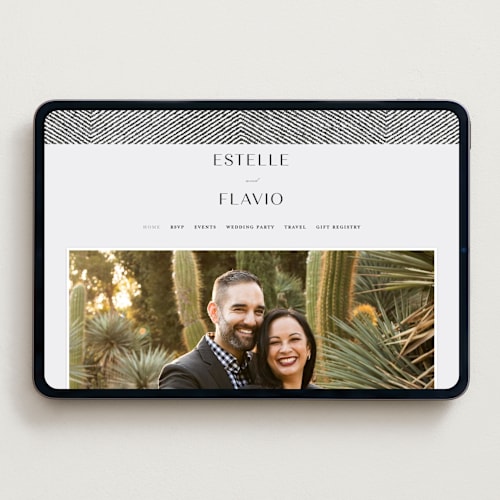 This is a noir wedding websites by FRANI called elegant ethno printing on digital paper in standard