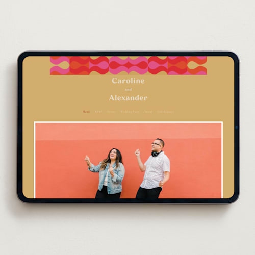 This is a new york wedding websites by Bethania Lima called pop love printing on digital paper in standard