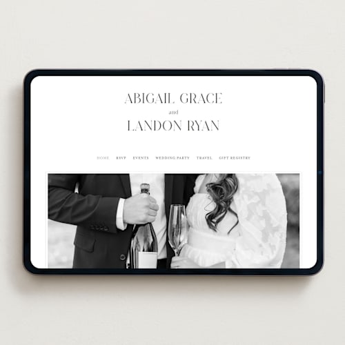 This is a soft black wedding websites by Pixel and Hank called tallest printing on digital paper in standard