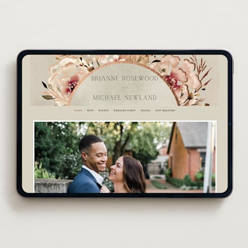 This is a garnet wedding websites by Petra Kern called love song printing on digital paper in standard