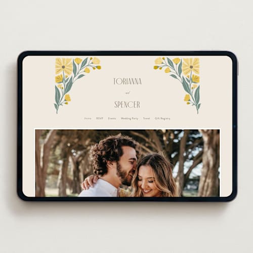 This is a buttercup wedding websites by Karidy Walker called storybook garden printing on digital paper in standard