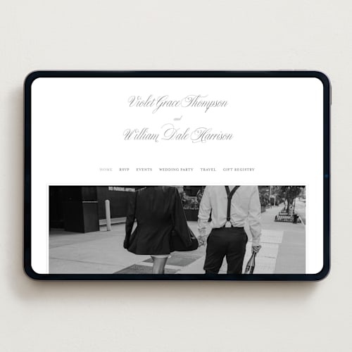 This is a soft black wedding websites by mo kelley called the day printing on digital paper in standard