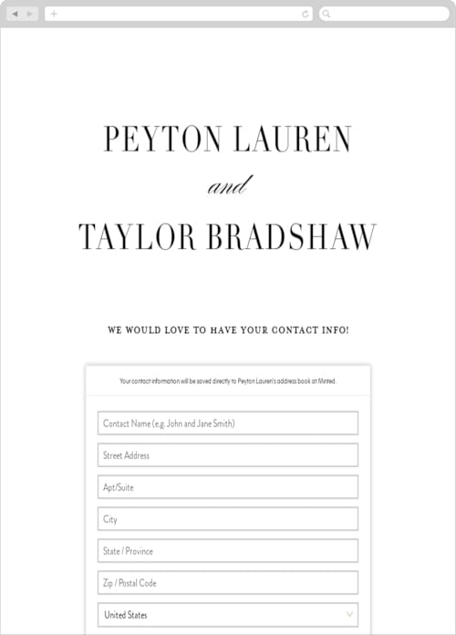 This is a tuxedo digital wedding address collection cards by Lauren Chism called classic printing on digital paper in standard