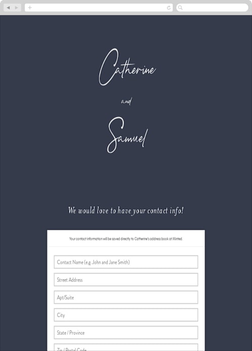 This is a marine digital wedding address collection cards by Sandra Picco Design called proposal printing on digital paper in standard