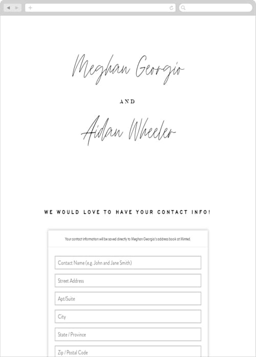 This is a tuxedo digital wedding address collection cards by Leah Bisch called mod classic printing on digital paper in standard