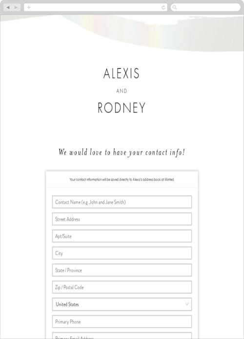 This is a snow digital wedding address collection cards by Mary Gaspar called modern art printing on digital paper in standard