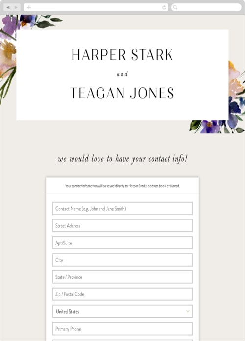 This is a ivory digital wedding address collection cards by Lori Wemple called ivi printing on digital paper in standard