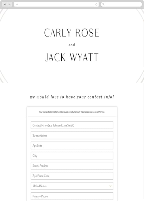 This is a pearl digital wedding address collection cards by Baumbirdy called ring printing on digital paper in standard