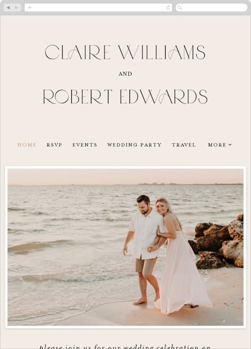 FREE Wedding Website Builder with Online RSVP Minted