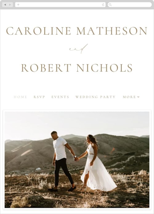 My wedding site shop