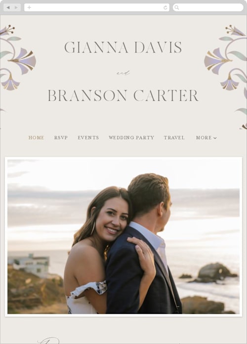 Vanilla color: Wedding Website