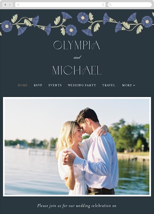 Lilac color: Wedding Website