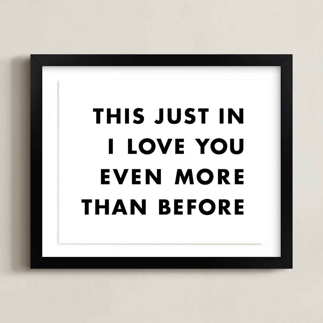 "News Flash" - Art Print in Newsprint by hi-lighter inc. - Framed