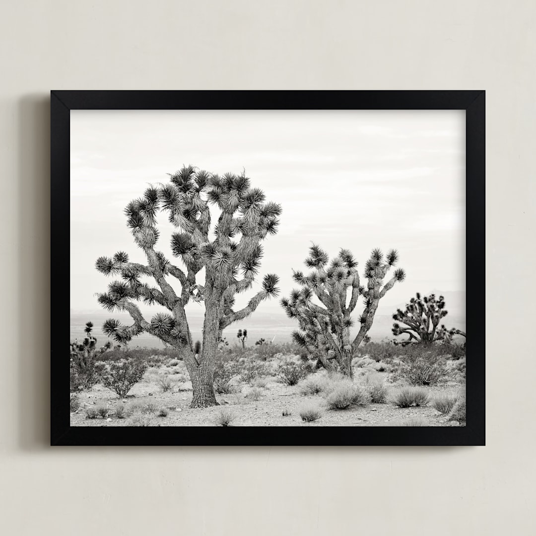 "Joshua Tree" - Art Print in joshua tree gray by Kristi Jackson - Framed