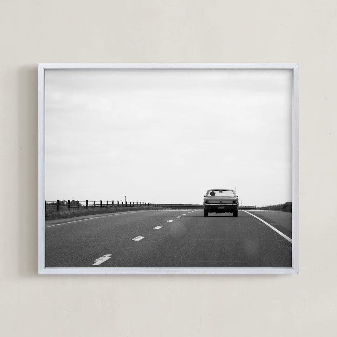 "Modern Cowboy" - Art Print in Black and White by Kaitlin Rebesco - Framed