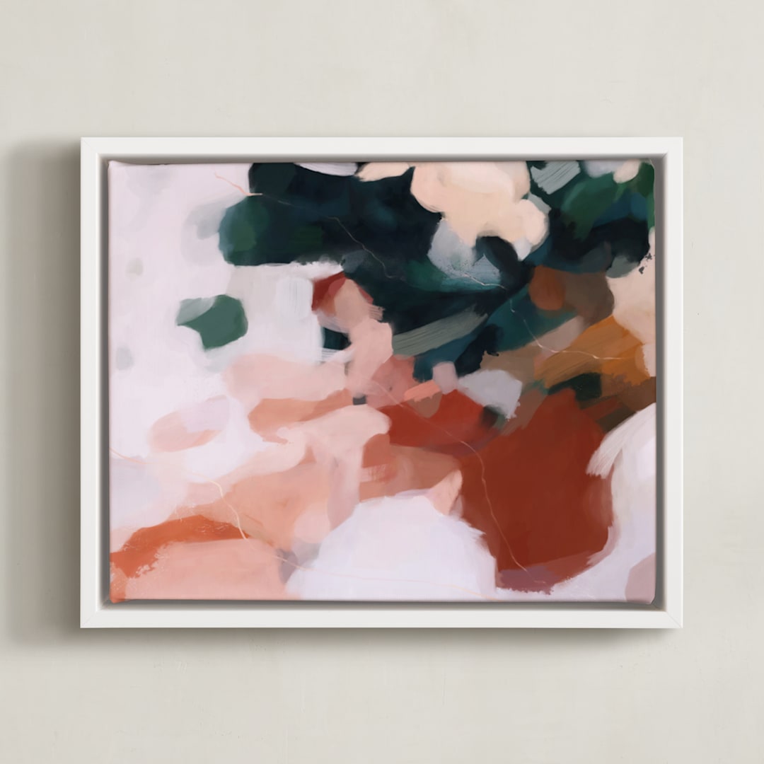 "Otonio" - Art Print in Burnt Umber by Parima Studio - Framed Canvas