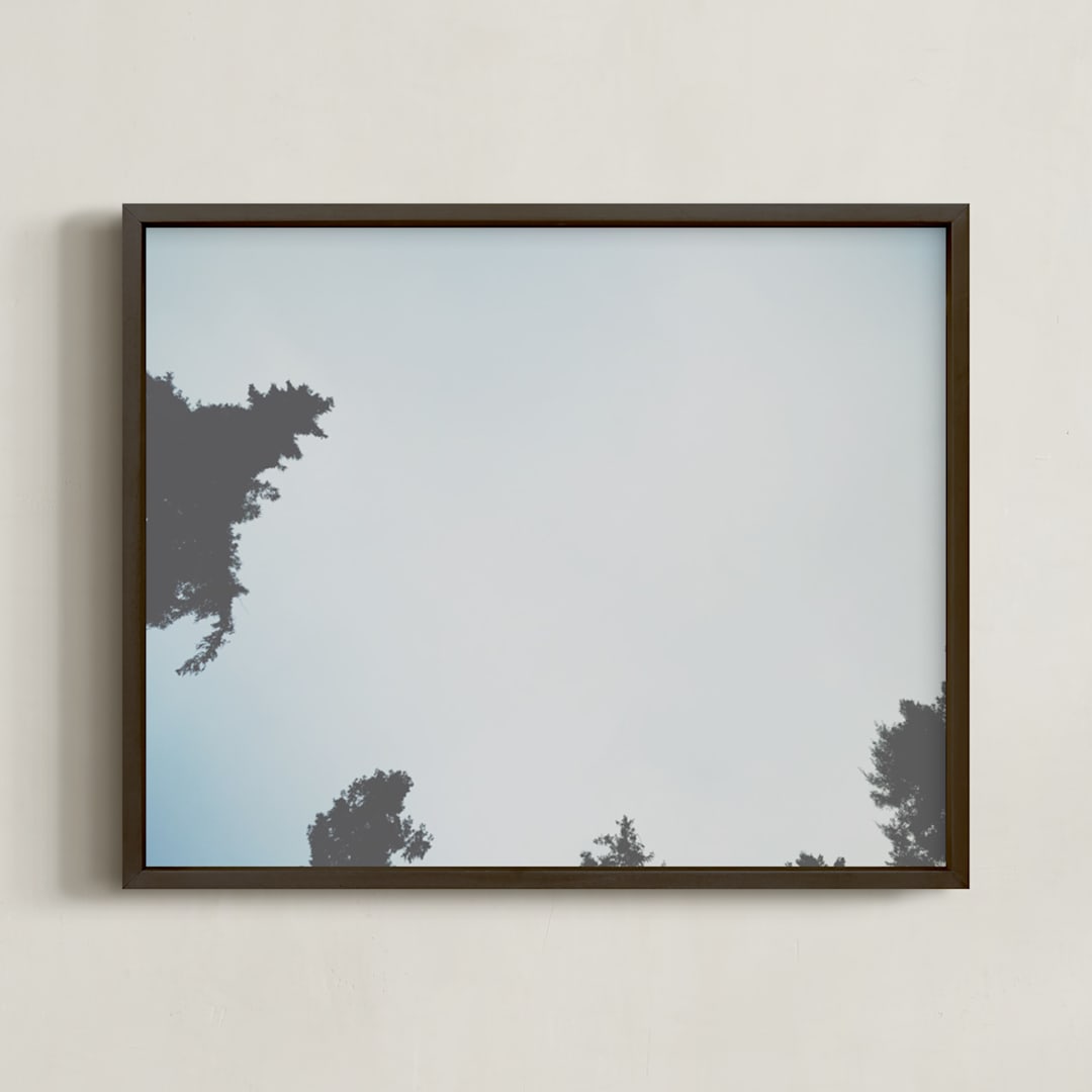 "look up 3" - Art Print in hazy grey by blackwhite press - Framed
