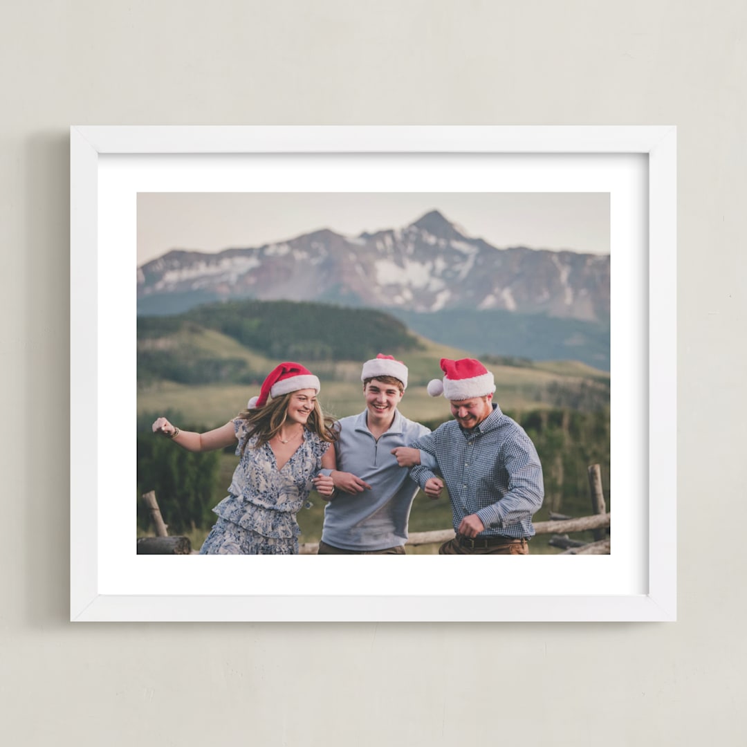 "The Big Picture: Holiday Framed Photo" - Framed Photo in White by Minted - Framed