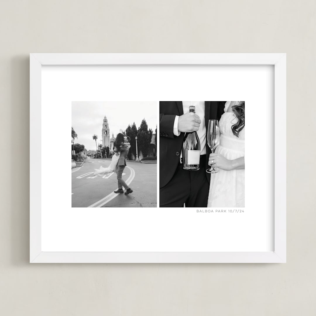 "Two Photo: Landscape Framed Photo" - Framed Photo in White by Anelle Mostert - Framed