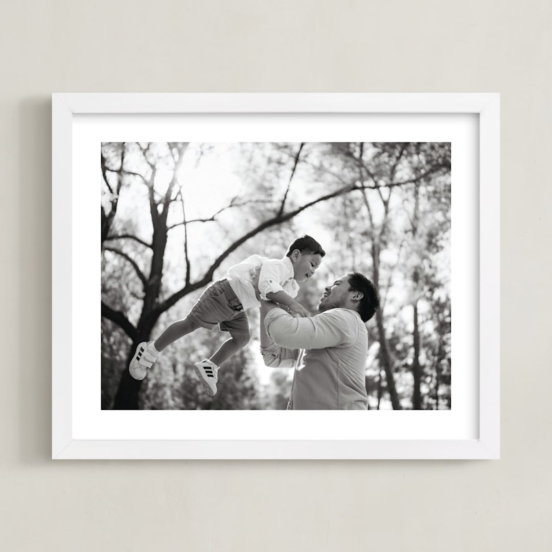 "The Big Picture: Father's Day Framed Photo" - Framed Photo in White by Minted - Framed