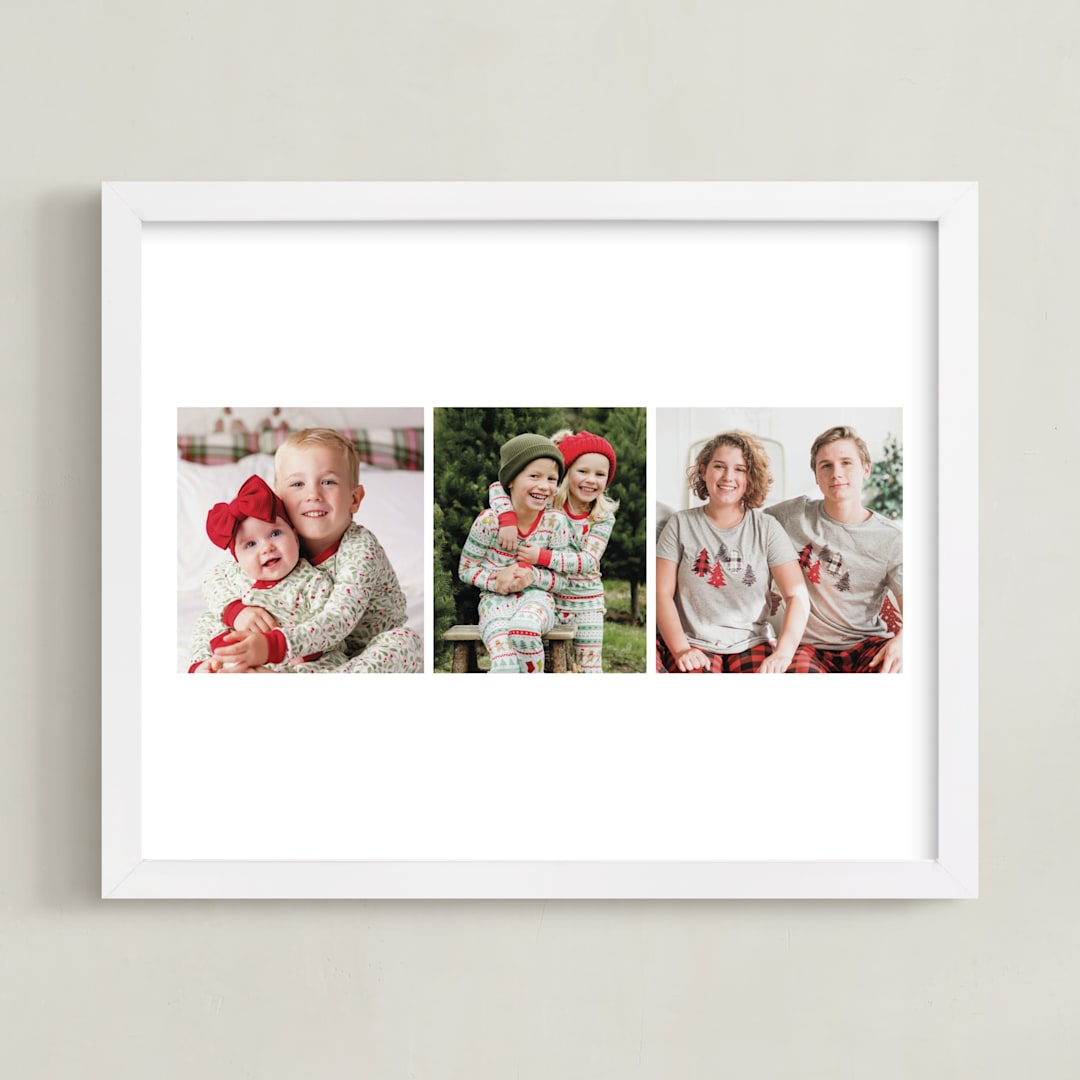 "Three Photo: Landscape Framed Photo" - Framed Photo in Cotton by jomolo - Framed