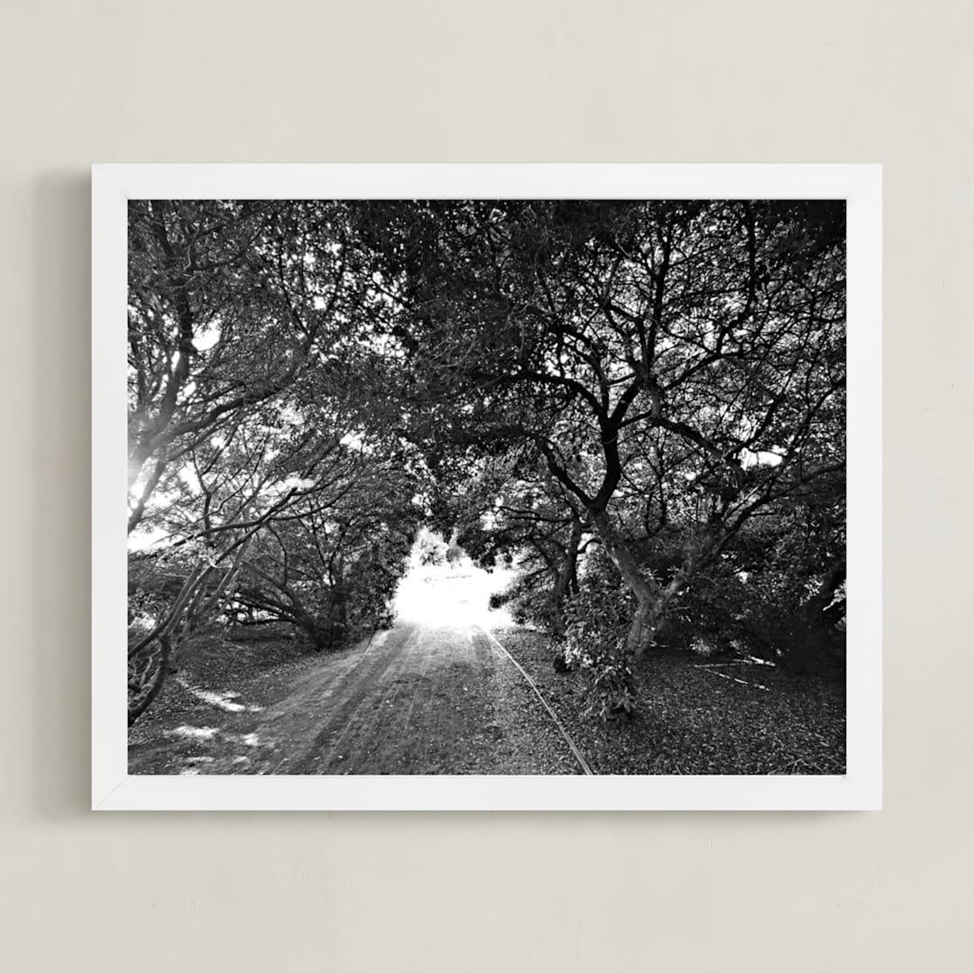 "The Passage " - Art Print in B&W by NSMARK - Framed