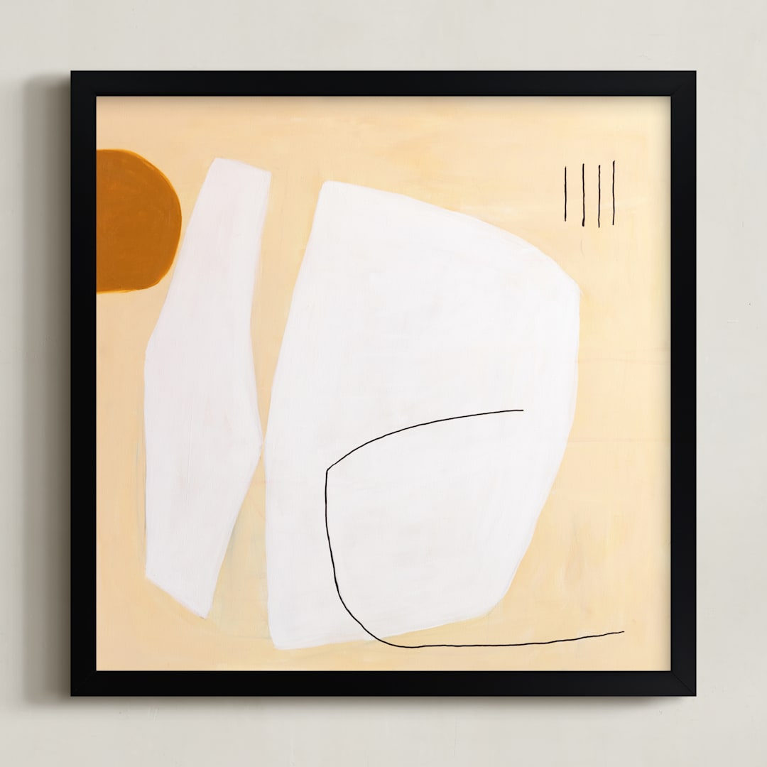 "TURMERIC & TUSK" - Art Print in eggshell by Keren Toledano - Framed