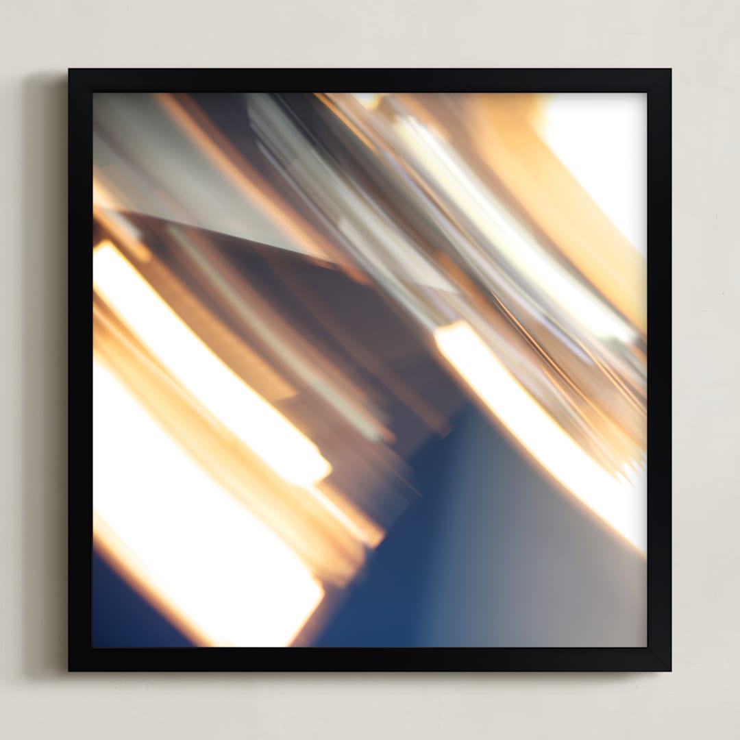 "Spinning Lights No.2" - Art Print in Bronzed by Jennifer Daily - Framed