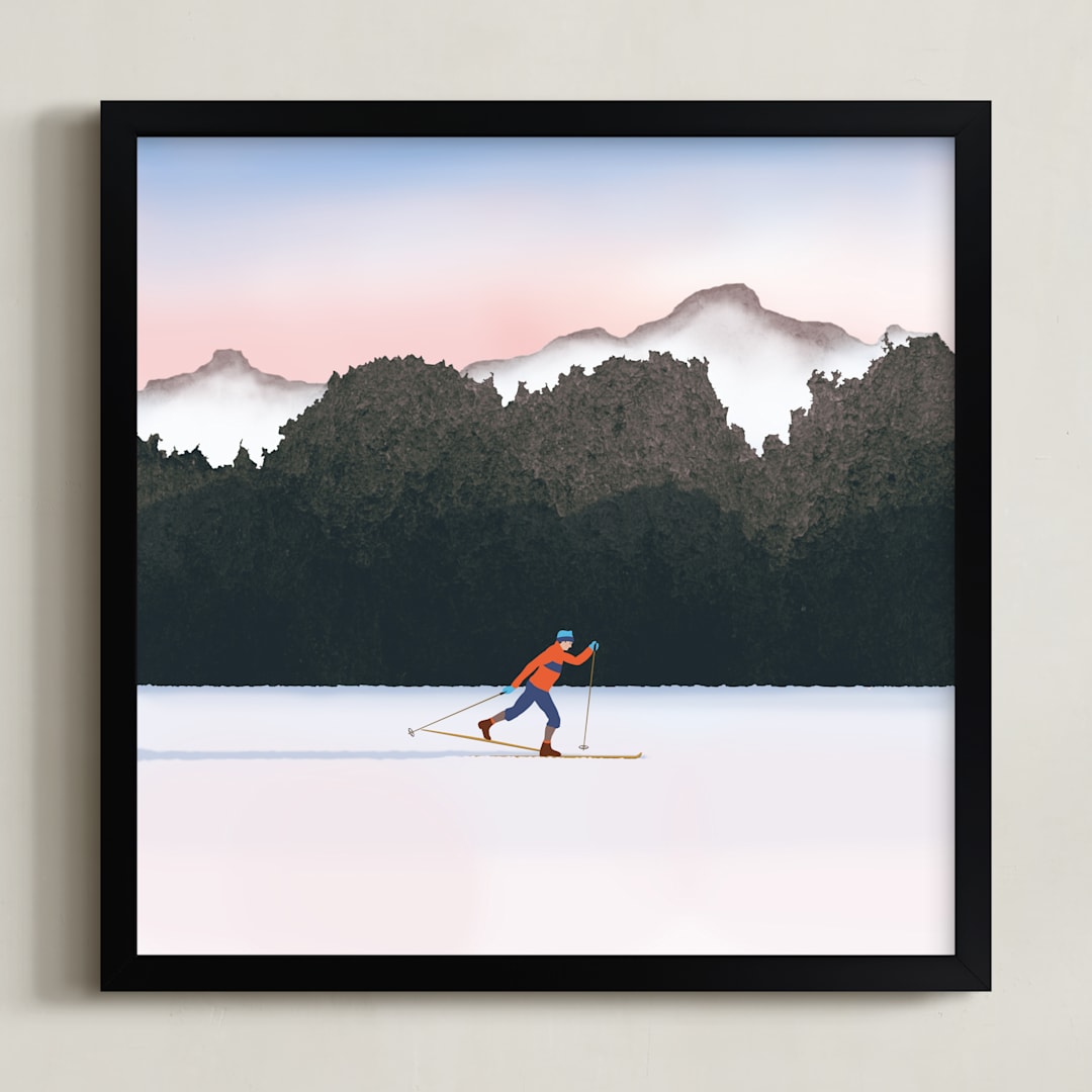 "Nordic Love" - Art Print in muted by Shannon - Framed